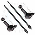 Set of 4 Tie Rod Ends for Honda CR-V (2002–2006)