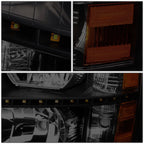LED DRL Strip for Chevy Silverado (2007–2014) Tinted Housing Amber Corner