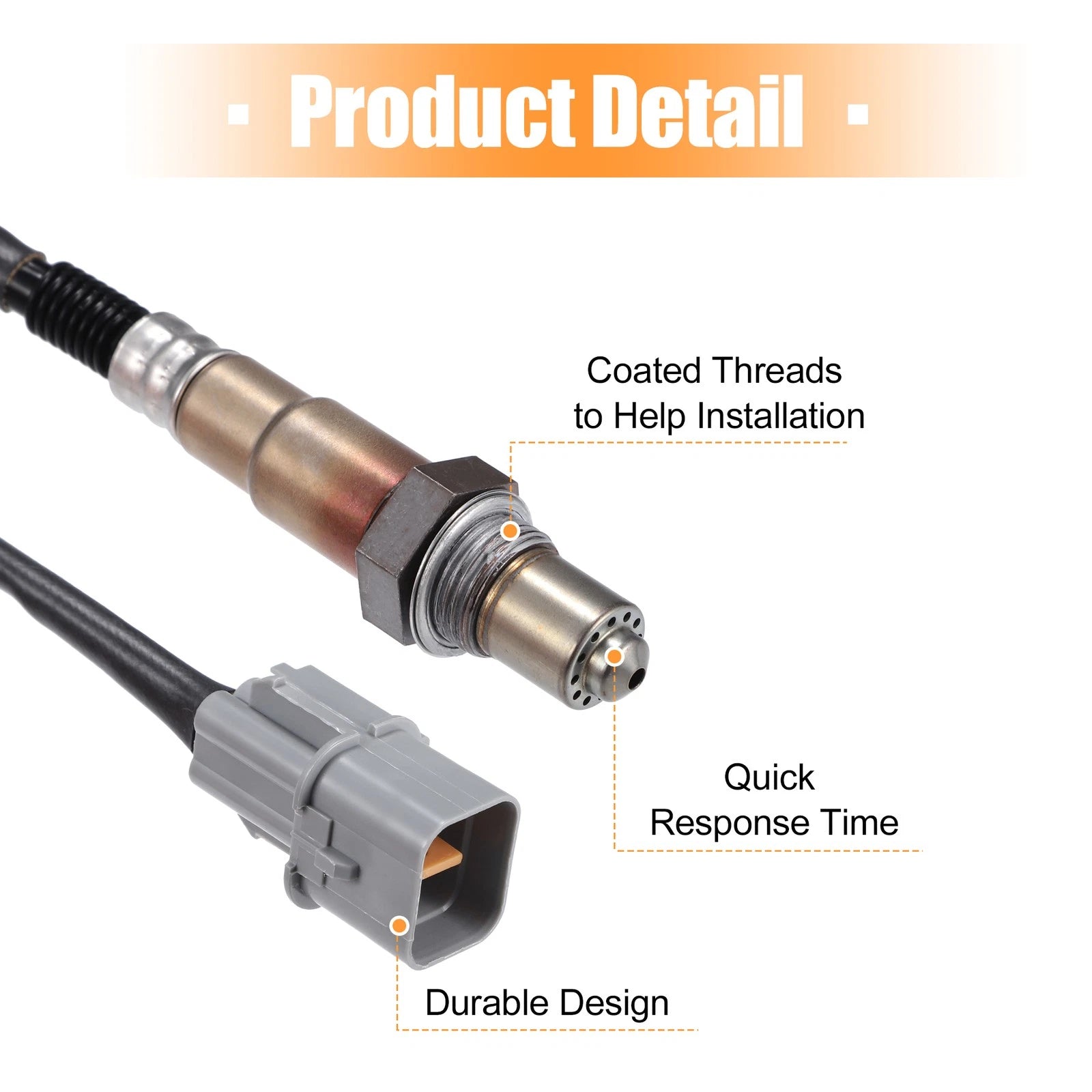 Rear Downstream Oxygen Sensor for Hyundai Veloster 1.6L L4 (2012–2017)