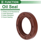 Set of 5 Oil Seal Rotary Shaft Seal FKM Rubber 27x42x7mm
