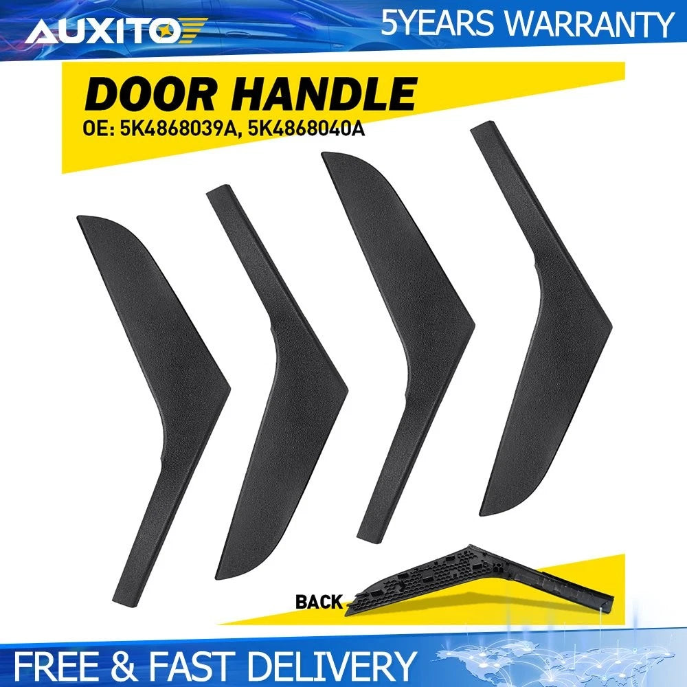 Set of 4 Inner Door Handle Trim Covers for VW Golf 6 MK6 (2009–2013)