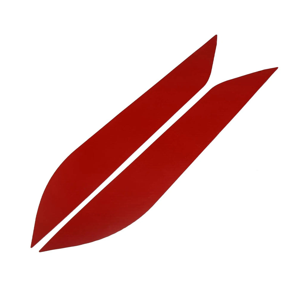 1 Pair Headlight Eyebrows Stickers for Nissan 350Z (2003–2009) Carbon Fiber Red 782685582513