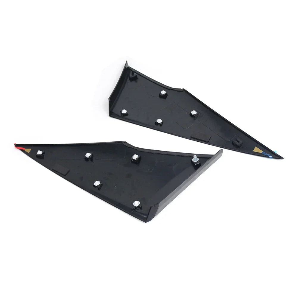 Glossy Black Rear Quarter Moldings Covers for Toyota Prius (2016-2022)