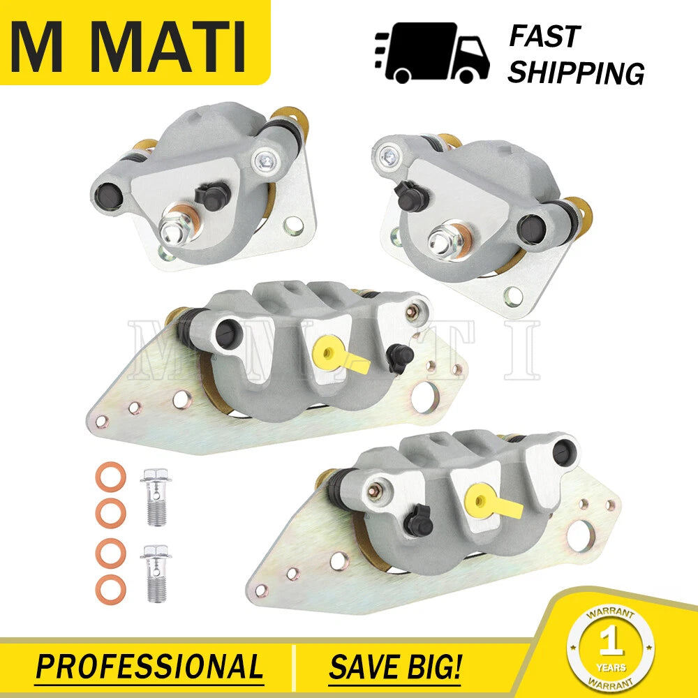 Front Rear Brake Calipers for Polaris RZR 900 Ranger 500 570 700 800 900 (2010–2023)