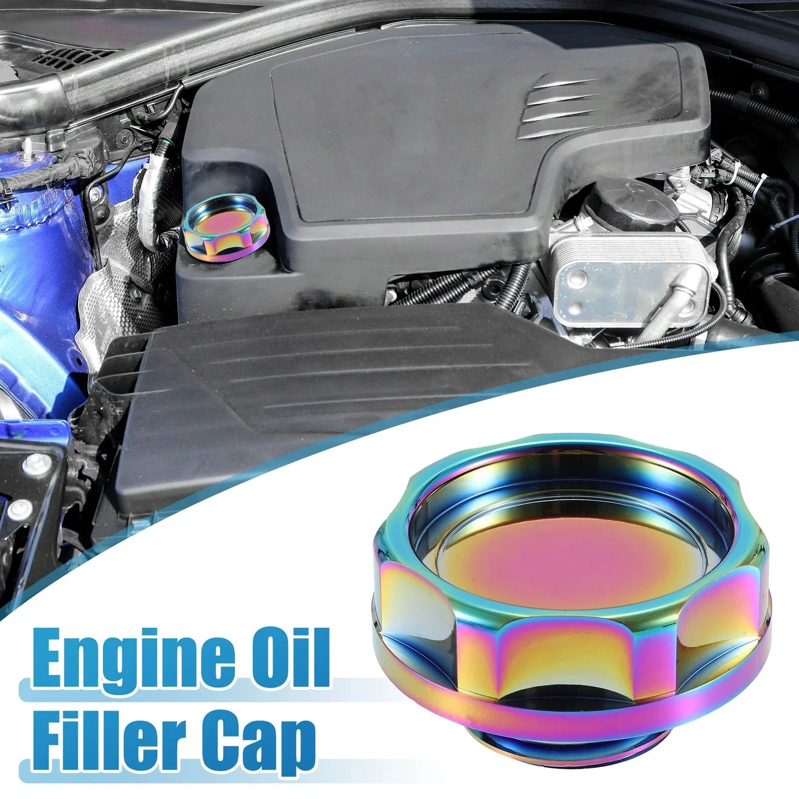 Oil Filler Cap Cover for Honda Engine - Modified Multicolour