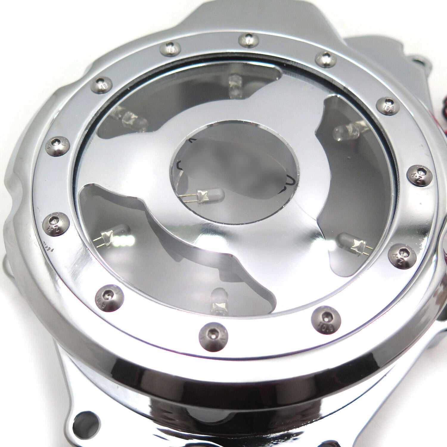 Left Engine Stator Cover for Yamaha YZF R6 (2006–2021) w/ LED