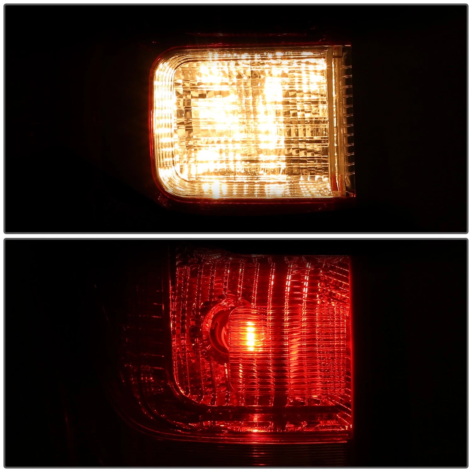 Chrome Housing Red Lens Tail Light for Ford Expedition (2018–2021)