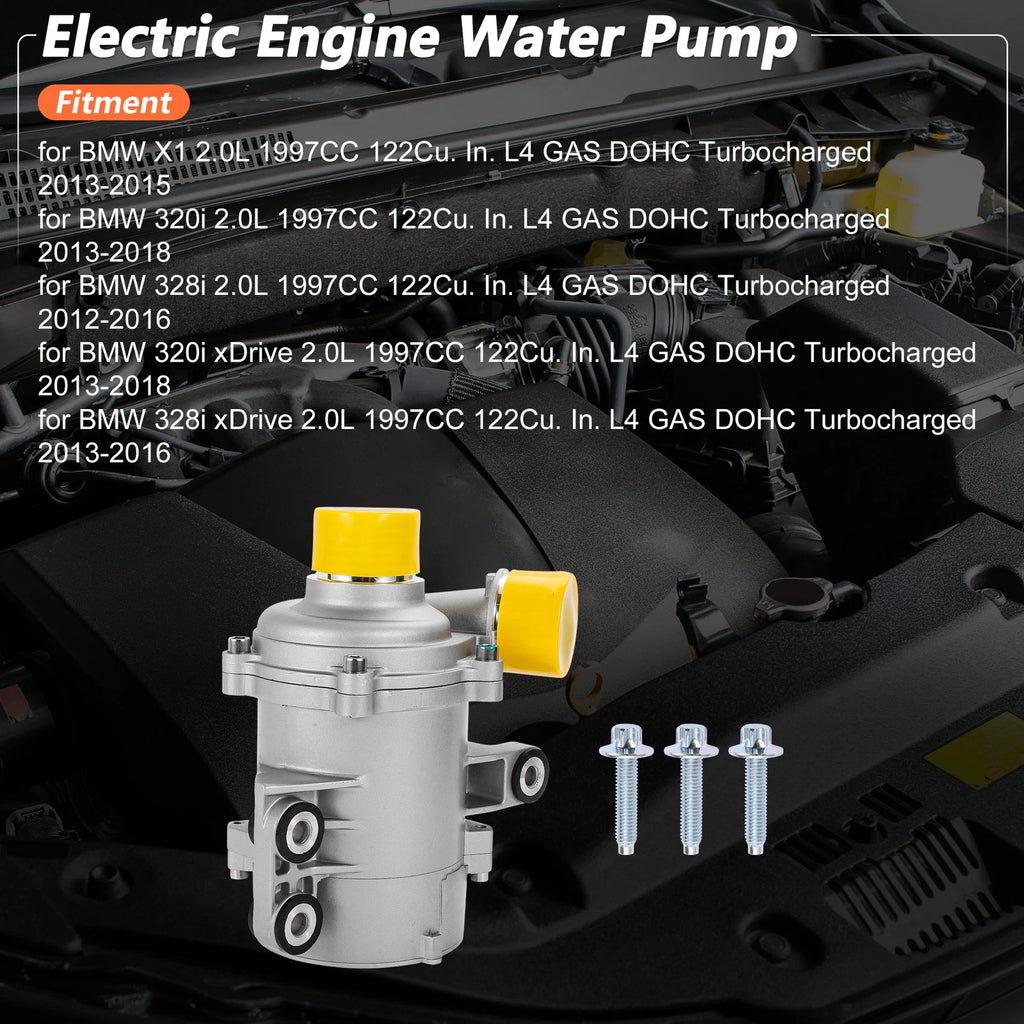 Electric Engine Water Pump for BMW X1 2.0L (2016–2022) No. 11517597715