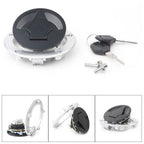 Fuel Gas Cap Cover Key Lock for Kawasaki Z800 Z100 Z750 ER400 ER-4N ER650 ER-6N (2013–2017)