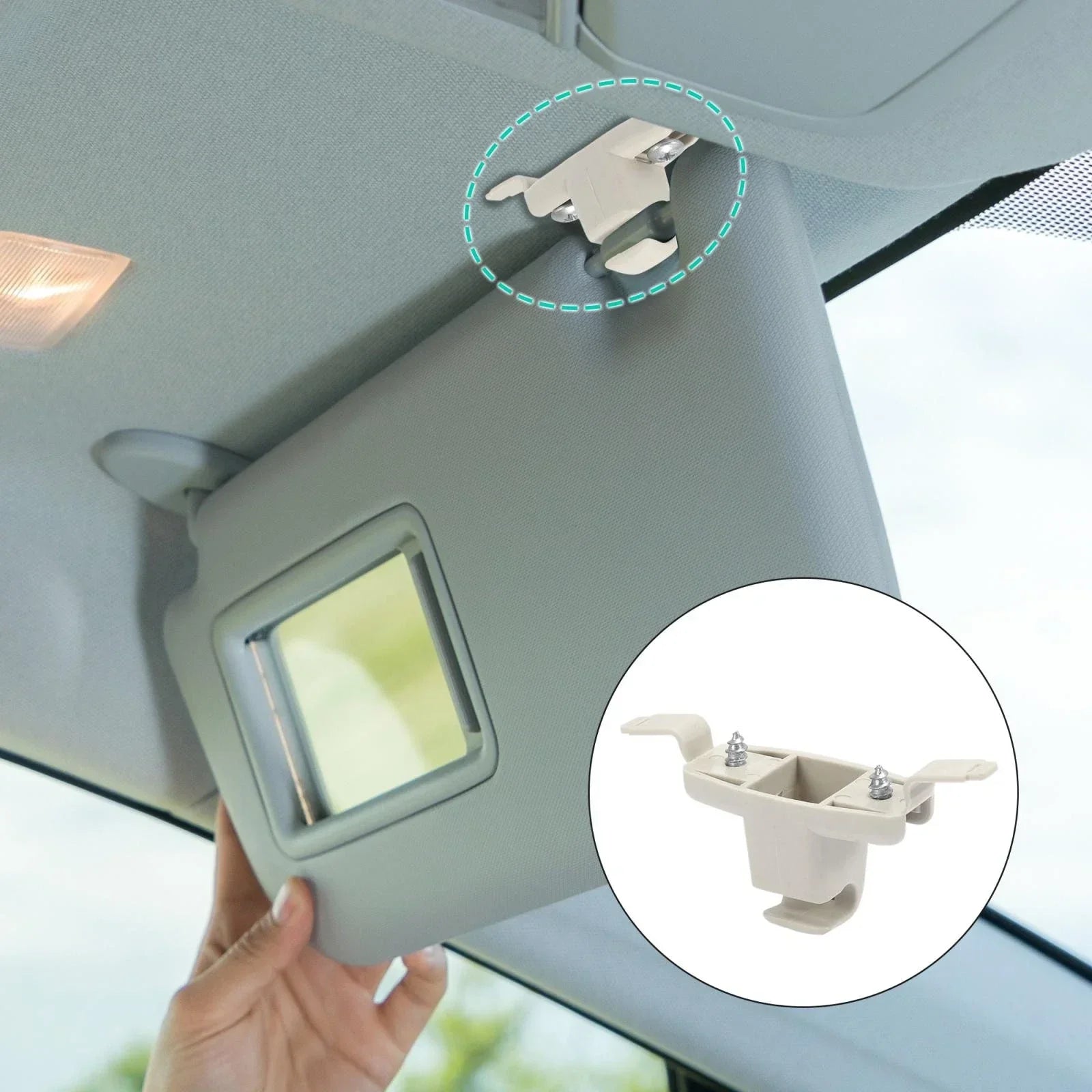 Sun Visor Hook Clip Retainer Beige for BMW 328i (1999-2000)
