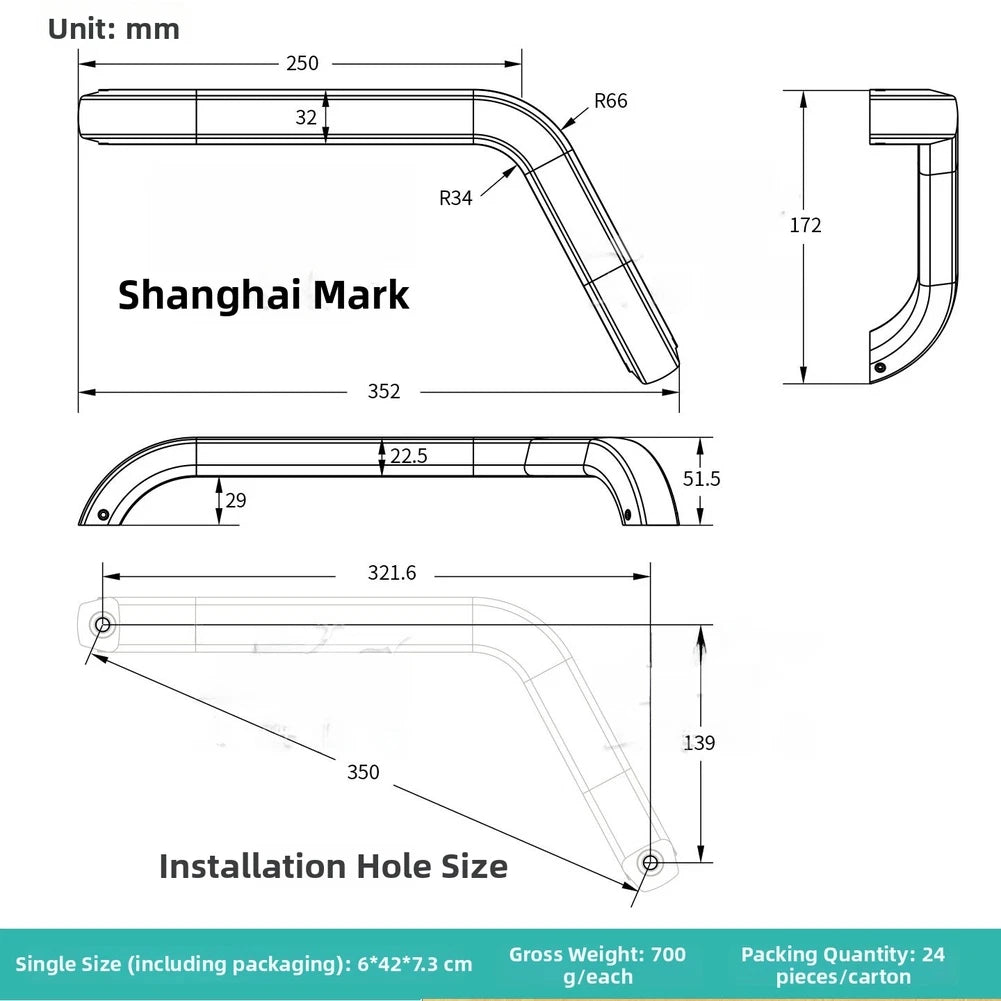 Foldable Aluminum RV Step Assist Handle L Shaped Non-Slip (2010–2023)