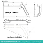 Foldable Aluminum RV Step Assist Handle L Shaped Non-Slip (2010–2023)