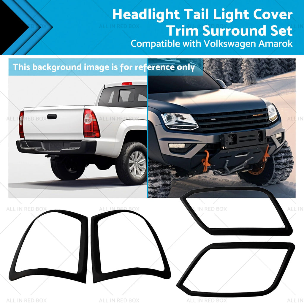 Set of 2 Headlight Tail Light Surround Trim for Volkswagen Amarok (2009–2022)