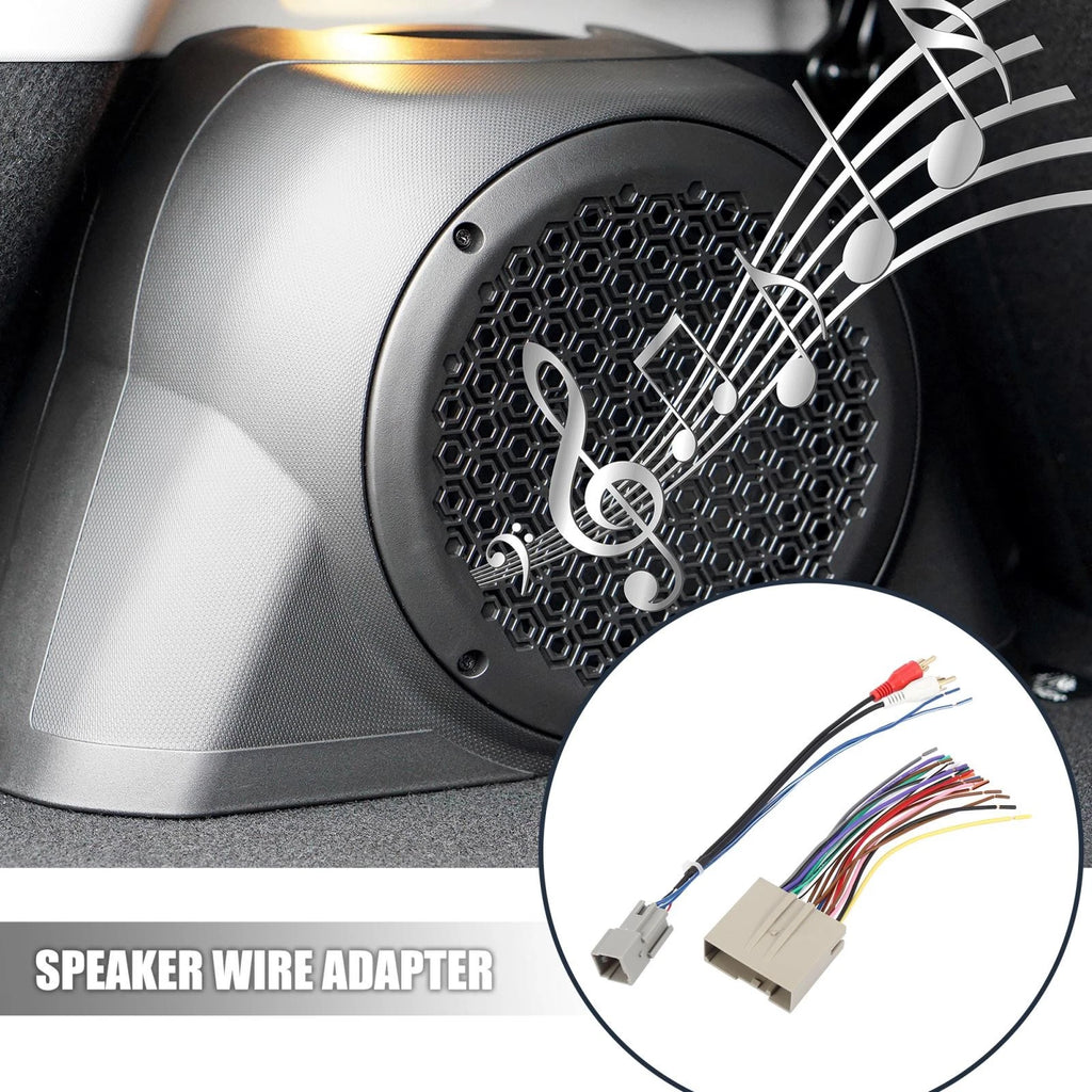 Set of 2 Car Stereo CD Player Wiring Harness Radio Adapter for Ford Focus (2000–2011)