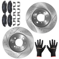 Front Brake Rotors & Ceramic Pads Kit for Acura EL (1997–2005) Honda Civic (1996–2005)