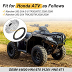 Front Brake Drum with Seal for Honda Rancher 350 TRX350TE (2000–2006)