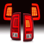 Shape LED Red Tail Lights Lamps for Ford F250 F350 F450 Super Duty (2008–2016)
