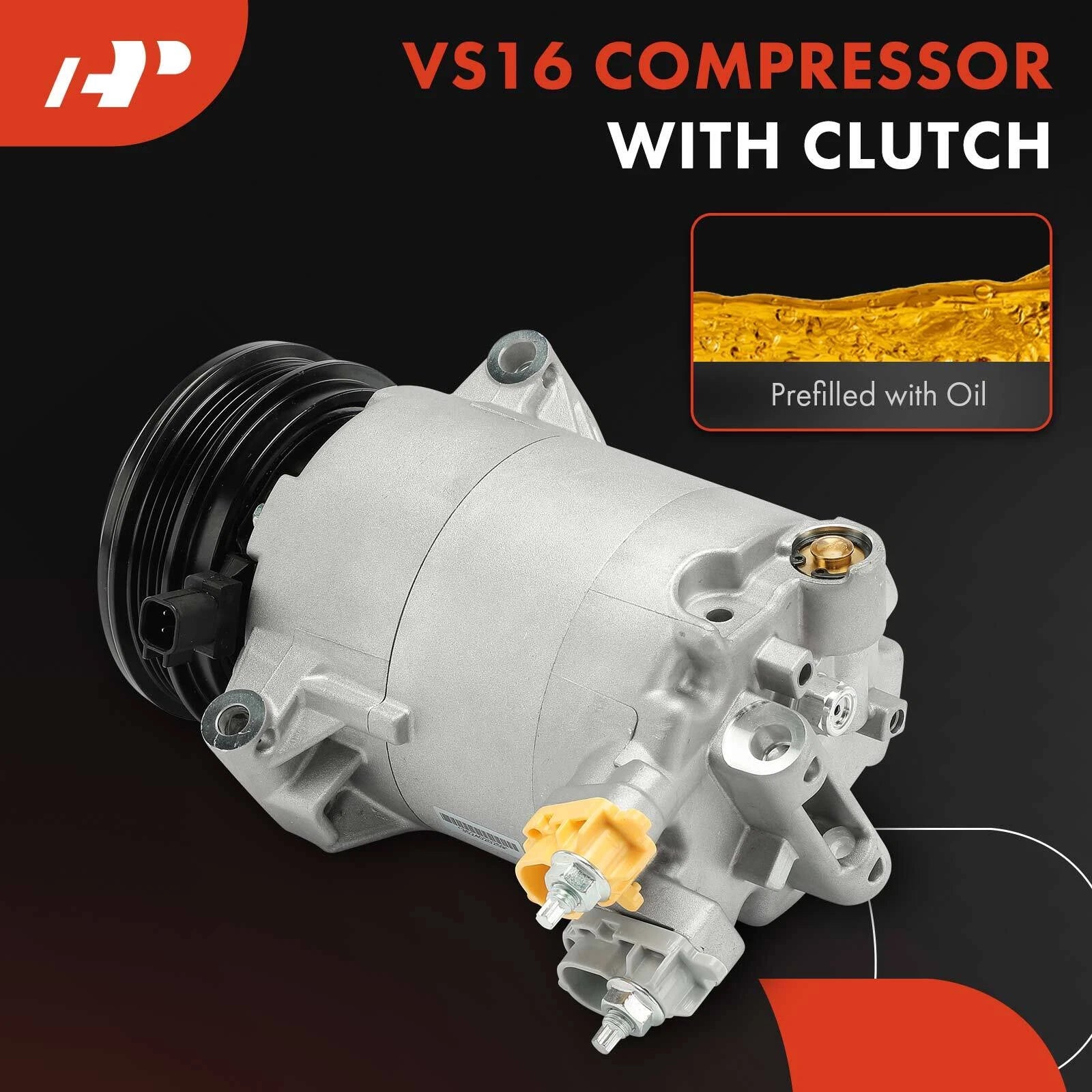 A/C Compressor with Clutch for Ford Transit Connect (2014-2018)