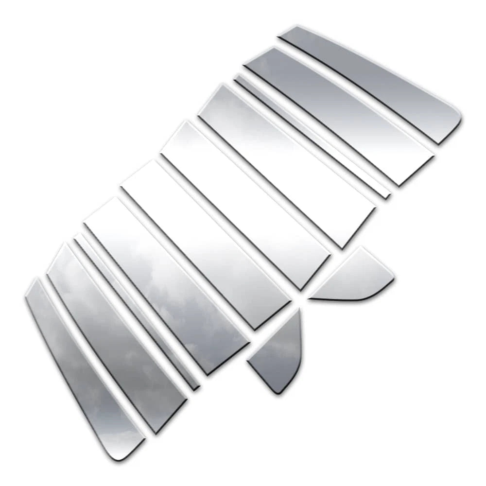 Diamond Grade 12pc Stnls Steel Pillar Post Covers for 2021-25 Cadillac Escalade