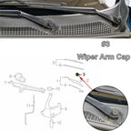 Front Windshield Wiper Arm Bolt Cap for Chevrolet Colorado Tahoe Escalade