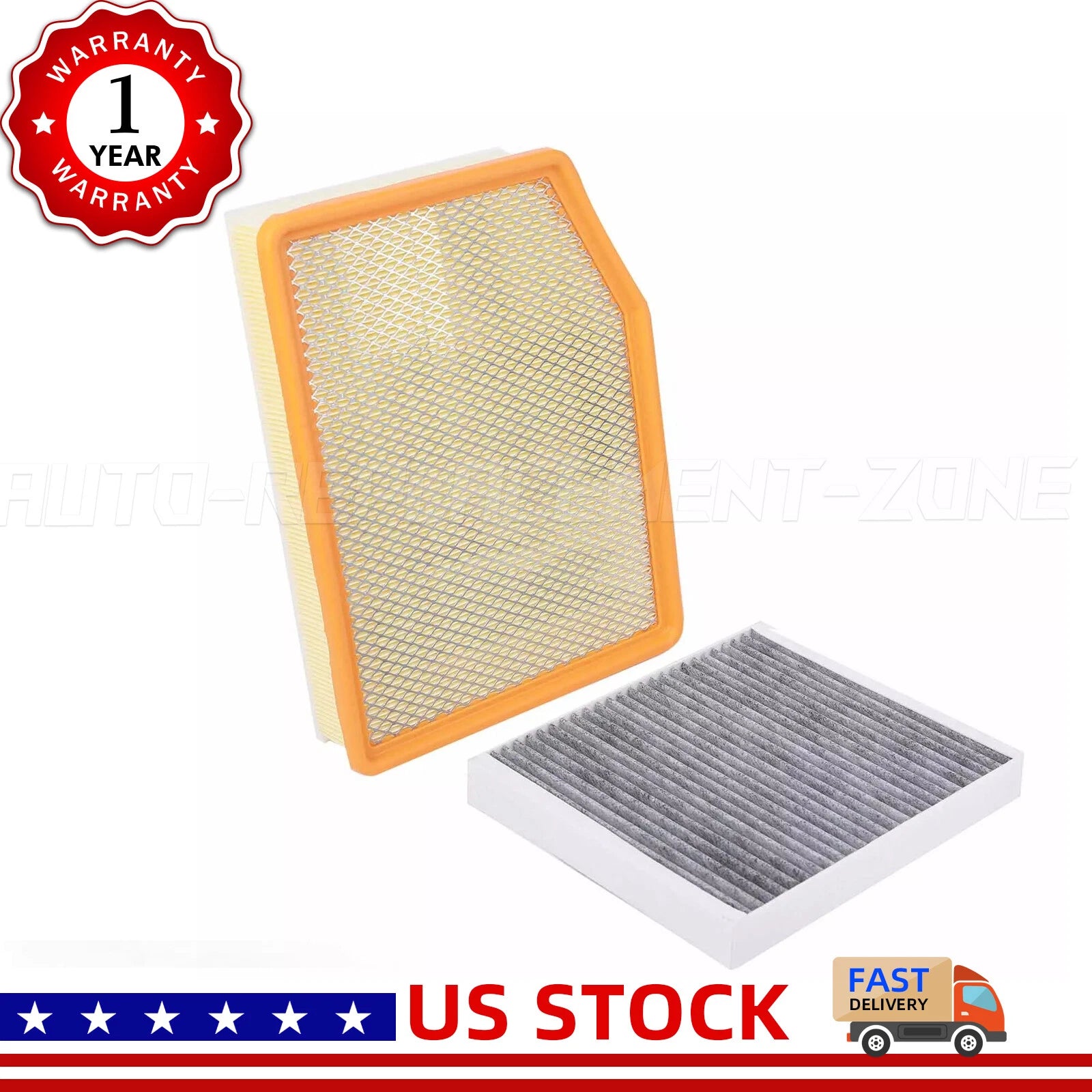 Cabin & Engine Air Filter for Chevrolet GMC 2.7L - 6.6L (CF185 A3244C)