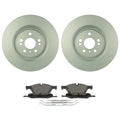 Bosch QuietCast Front Rotors & Blue Semi-Met Disc Brake Pads for X164 ML350 (2006–2011)