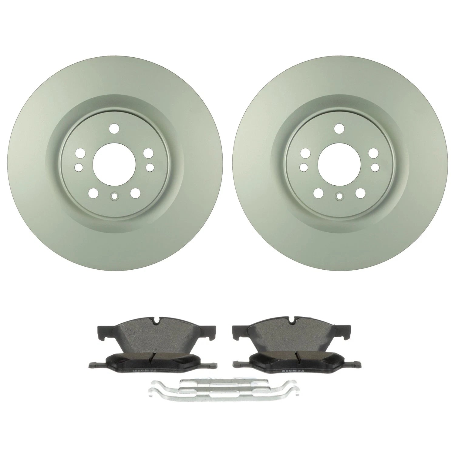Bosch QuietCast Front Rotors & Blue Semi-Met Disc Brake Pads for X164 ML350 (2006–2011)