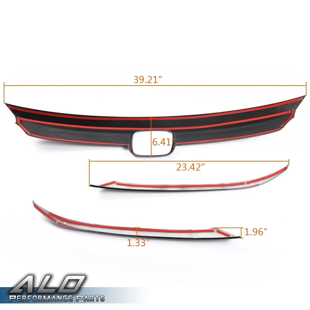 Carbon Look Grille Eyelid Overlay for Honda Accord (2018–2020)