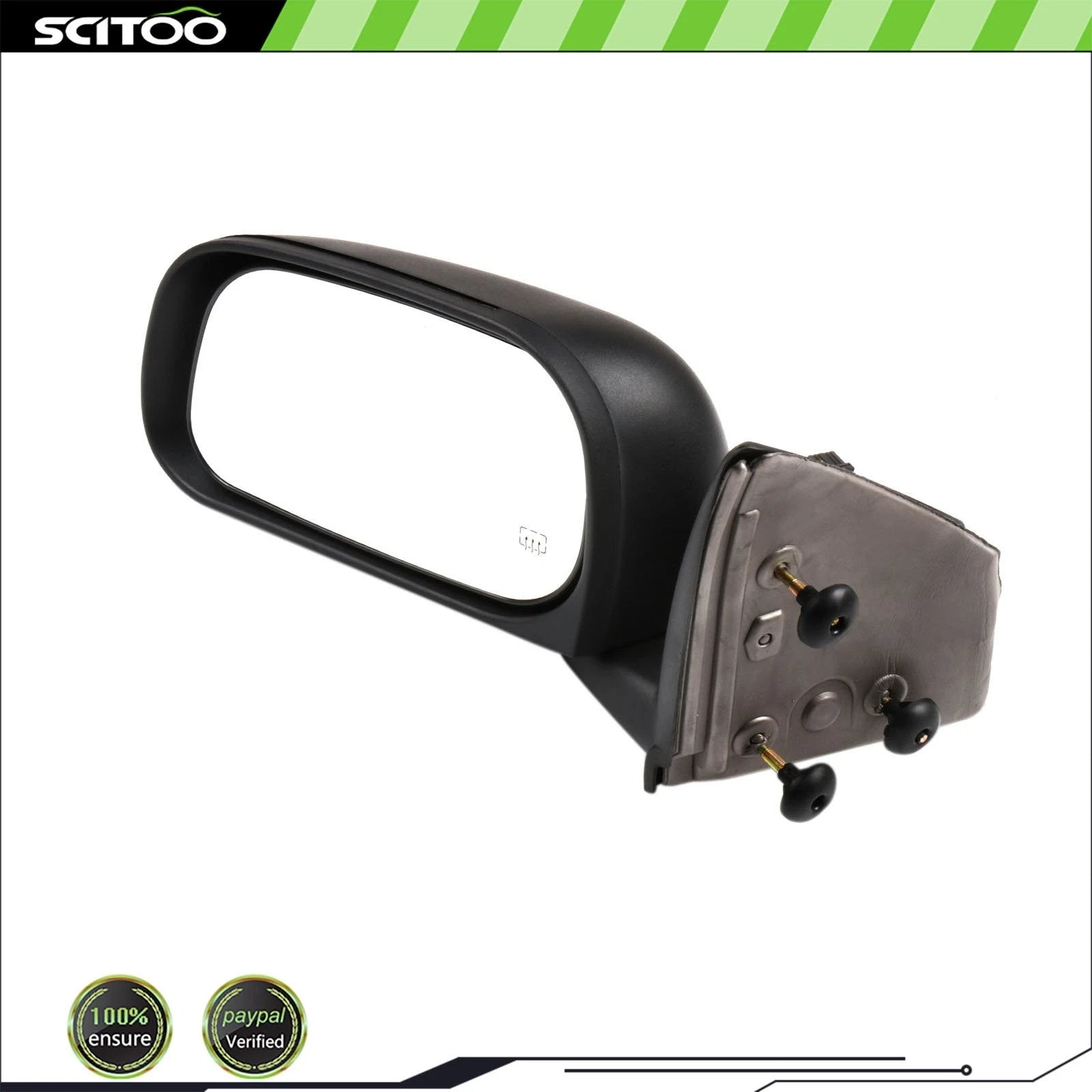 Driver Side Mirror for Dodge Durango (2004–2009) - Power Heated, Black Housing
