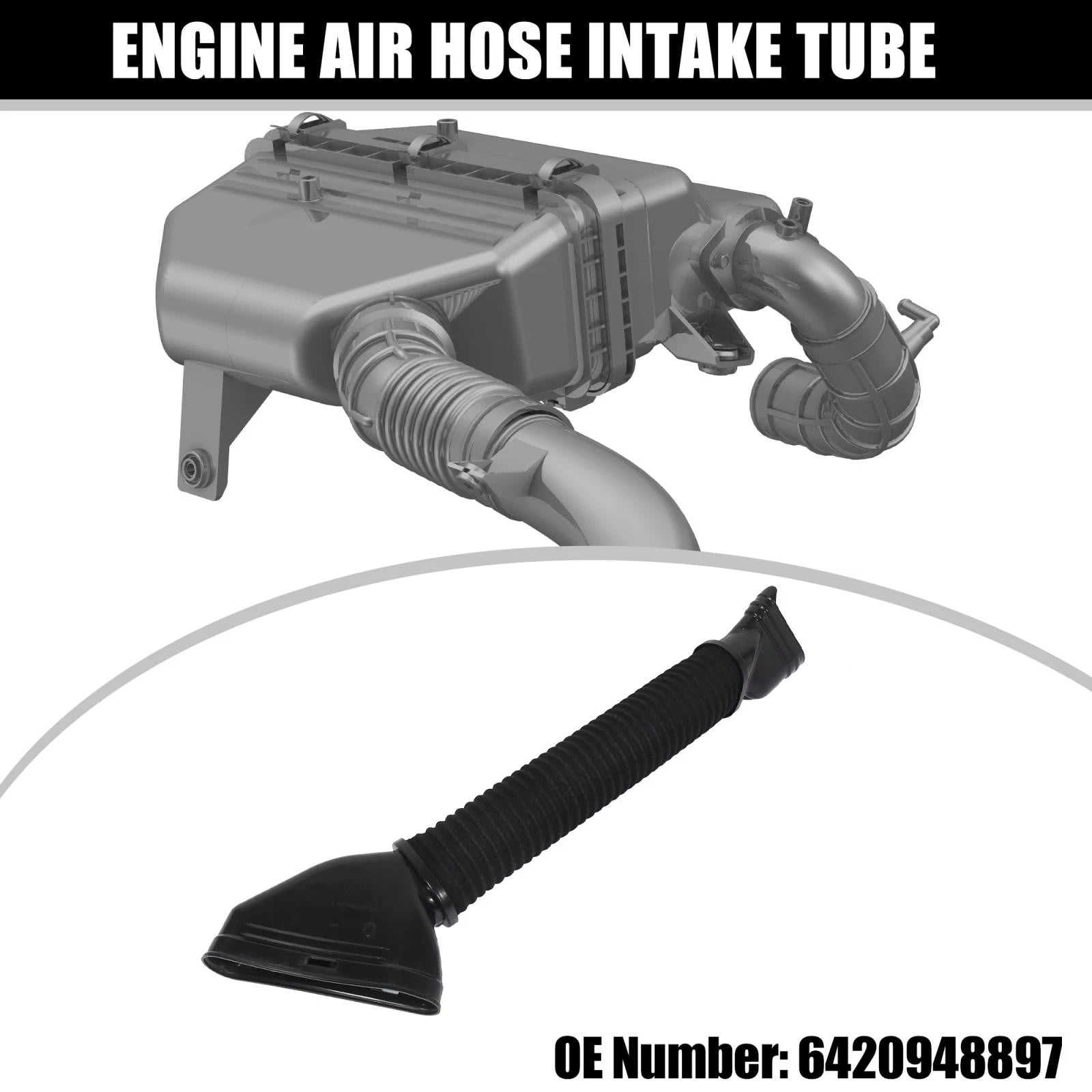 Engine Air Hose Intake Tube 6420948897 for Mercedes-Benz ML350 (2012–2014)