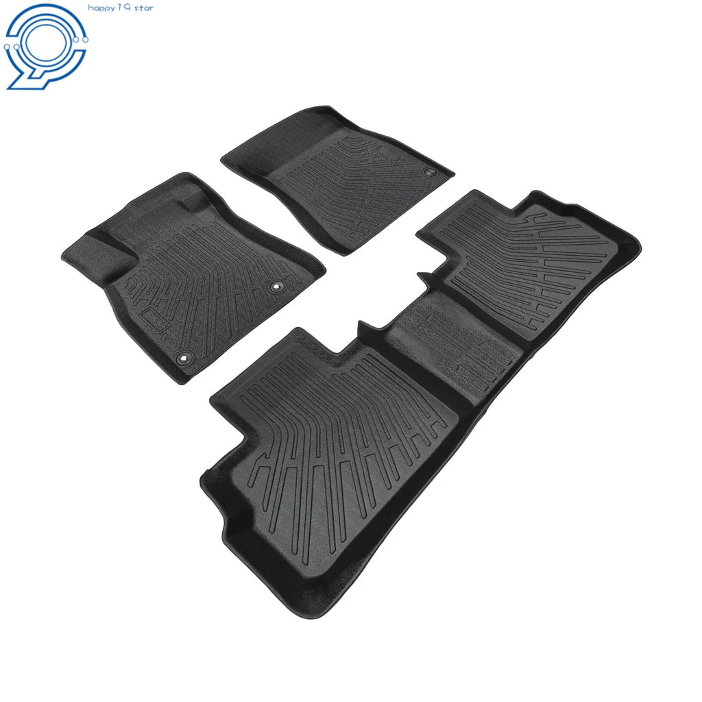 Set of 4 TPE Black All Weather Floor Mats for Nissan Sentra (2020–2025)