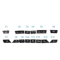 14Pcs Key Caps Repair Kit for BMW 5 6 7 F10 F01 F12 (2009-2017)