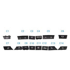 14Pcs Key Caps Repair Kit for BMW 5 6 7 F10 F01 F12 (2009-2017)