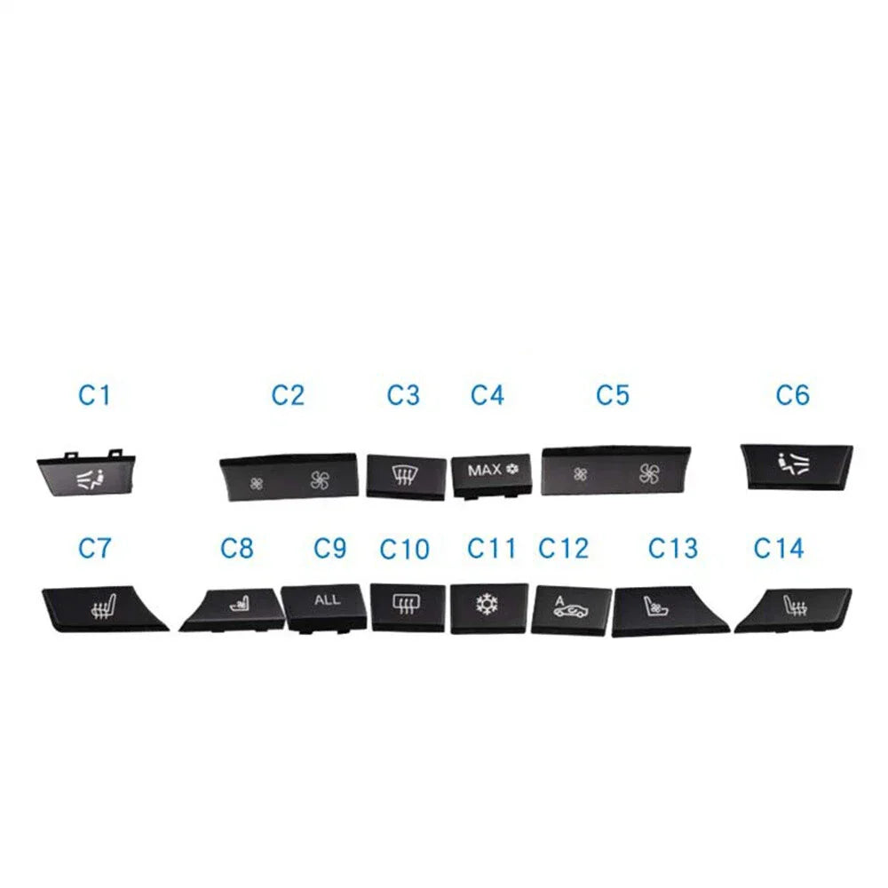14Pcs Key Caps Repair Kit for BMW 5 6 7 F10 F01 F12 (2009-2017)