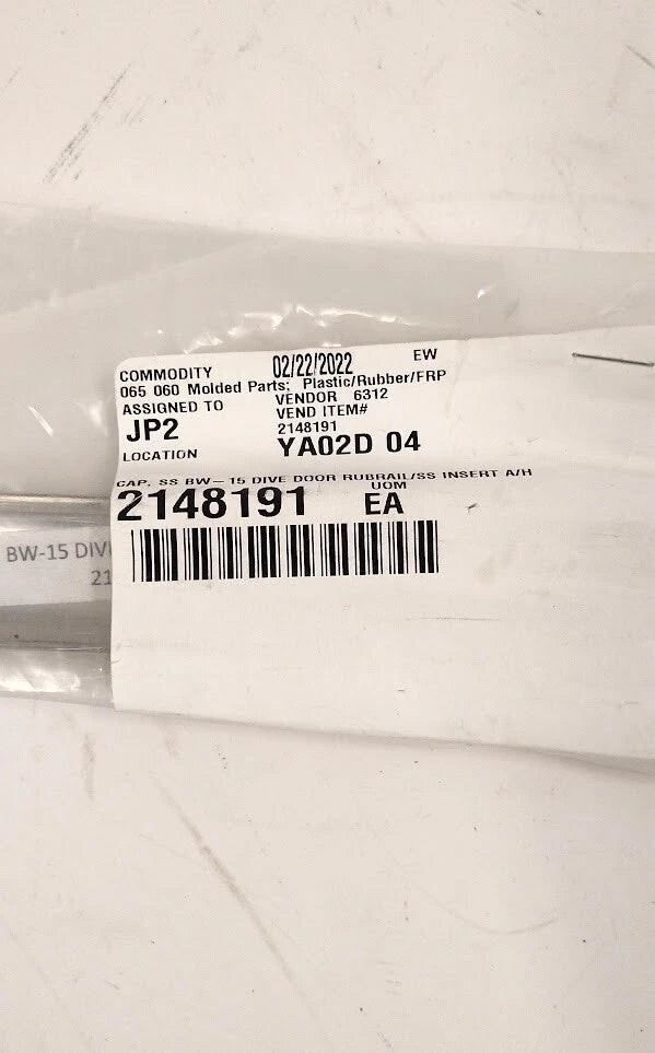 Stainless Dive Door Rub Rail Insert 15'' for Boston Whaler (214819115)