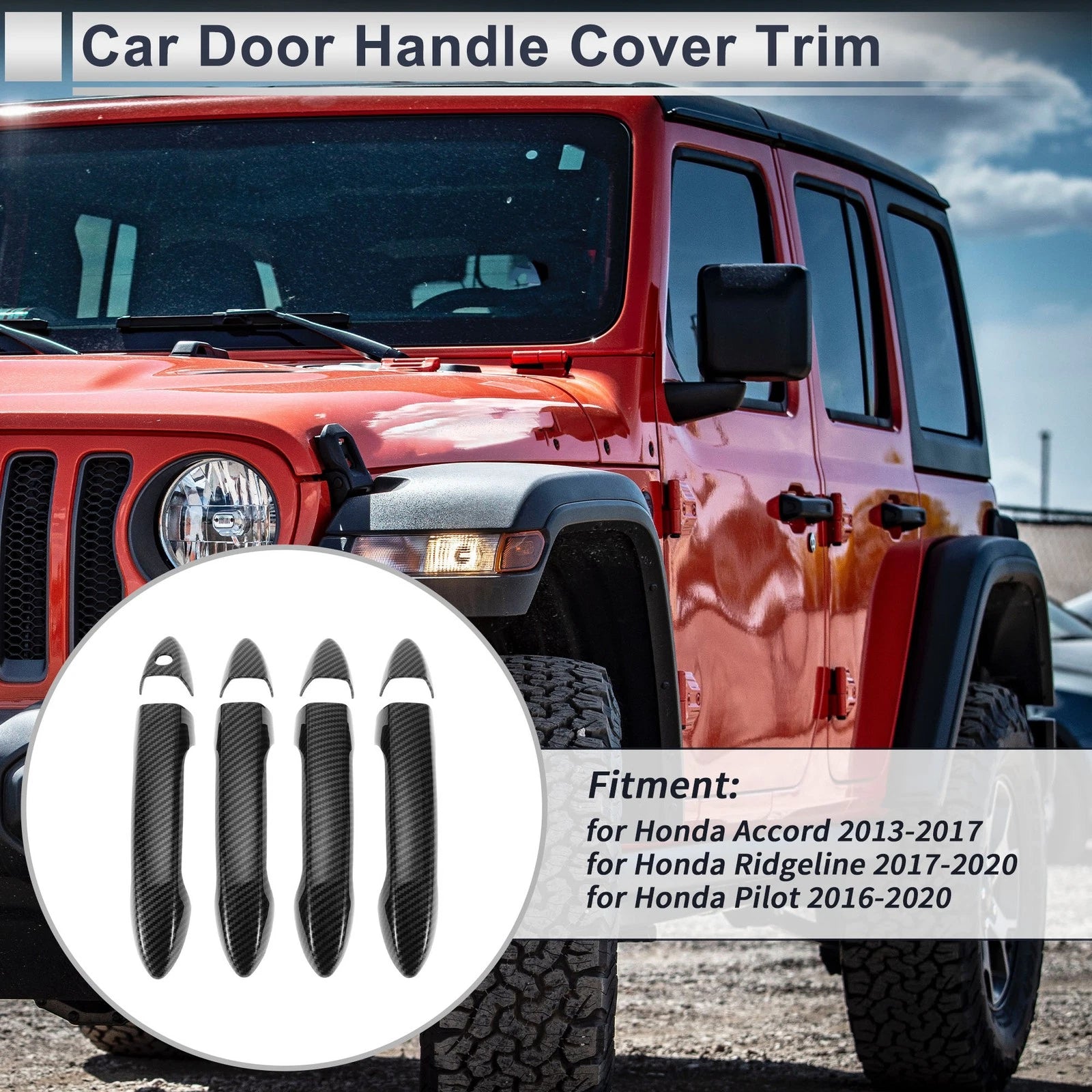 Door Handle Cover Trim for Honda Accord (2013–2017)