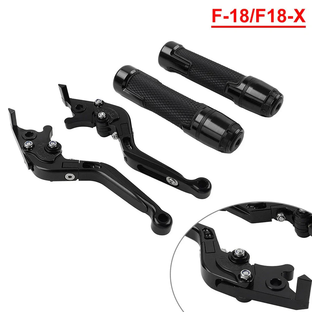 Folding Extendable Brake Clutch Levers & Handlebar Grips for BMW C650GT C600 (2012-2016)
