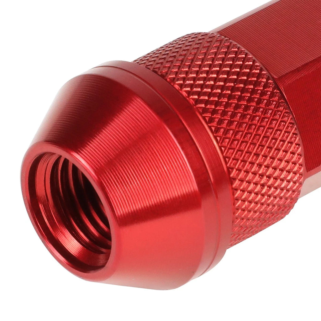 Set of 20 J2 7075 Forged Aluminum M12x1.25 Open-End Lug Nuts for Universal