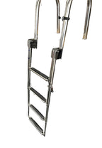 Folding 4 Step Telescoping Ladder for White Water B00351PL-WS