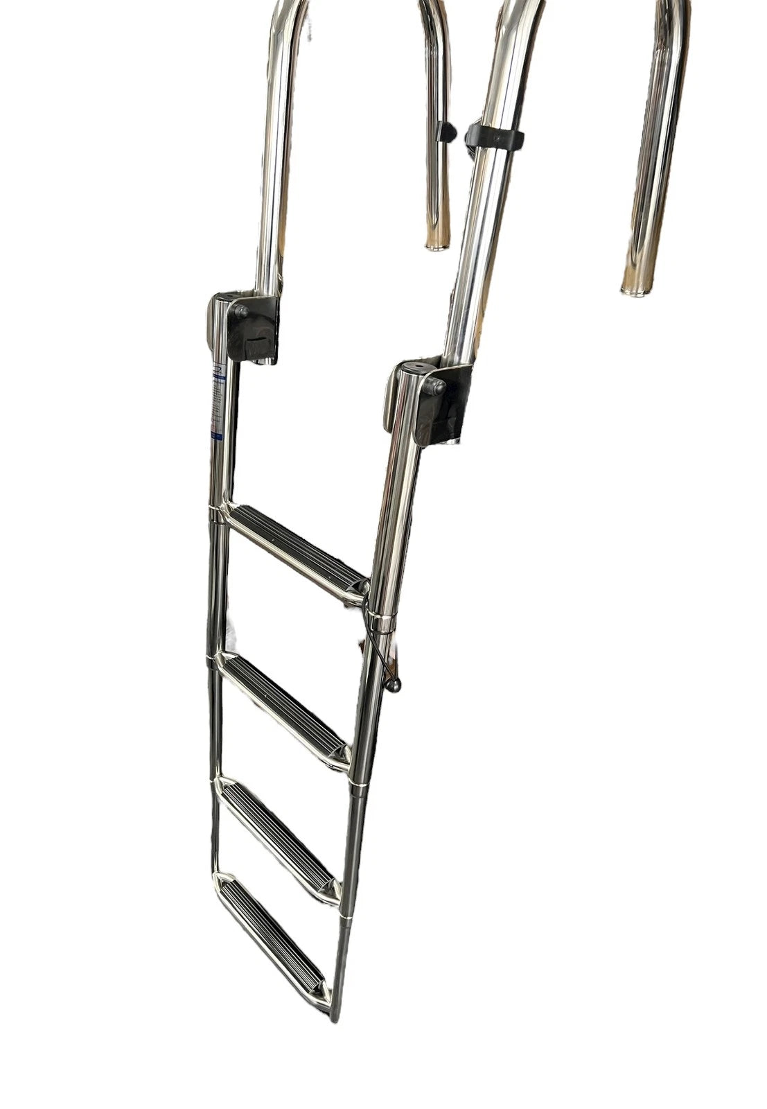 Folding 4 Step Telescoping Ladder for White Water B00351PL-WS