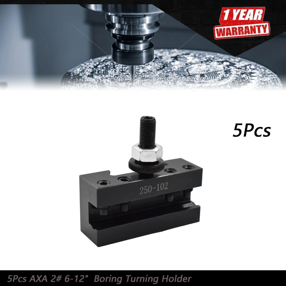 Set of 5 Quick Change Tool Post Holders for AXA Lathes (6-12")