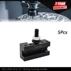 Set of 5 Quick Change Tool Post Holders for AXA Lathes (6-12")
