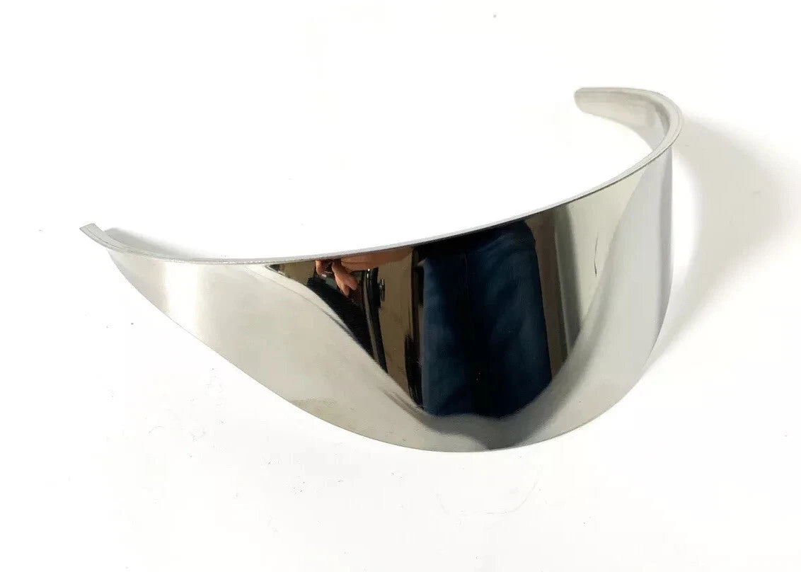 Headlight Trim Cover Shield for Pair 5-7 Inch Bulb Chrome Fits Universal (–)