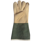 Welding Gloves with Reinforced Thumb for Universal Fit (Green Cowhide)