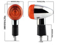 Set of 4 Turn Signal Lights for Honda Shadow Aero 600 1100 Spirit (1999–2009)
