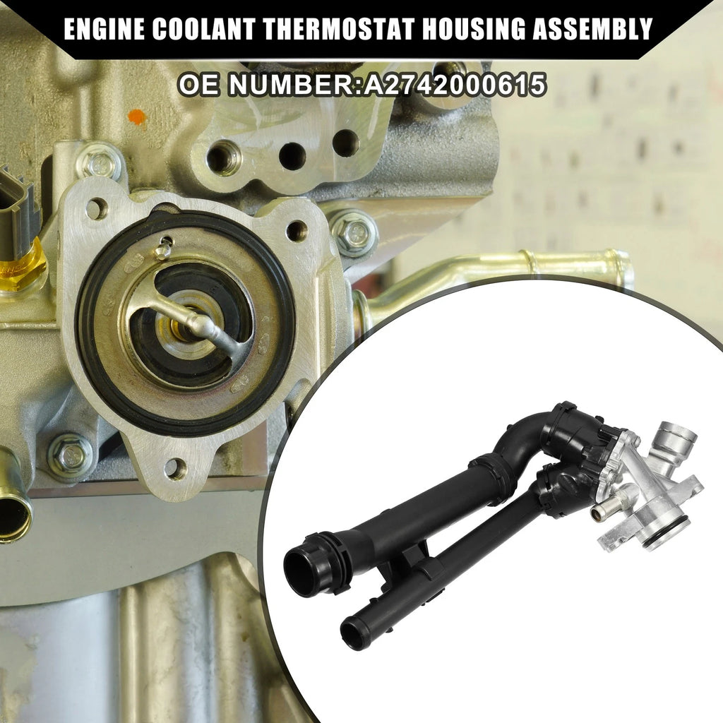Engine Coolant Thermostat Housing Assembly for Mercedes-Benz CLA45 (2014–2019)