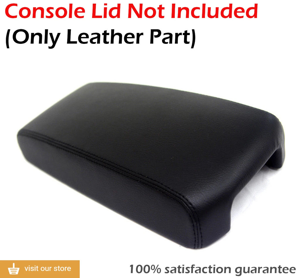 Center Console Armrest Cover for Nissan Altima (2013–2018) Black Leather Synthetic