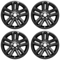4 BLACK 18" Alloy Wheel Skins Full Covers Hub Caps for 2011-2017 Ford EXPLORER
