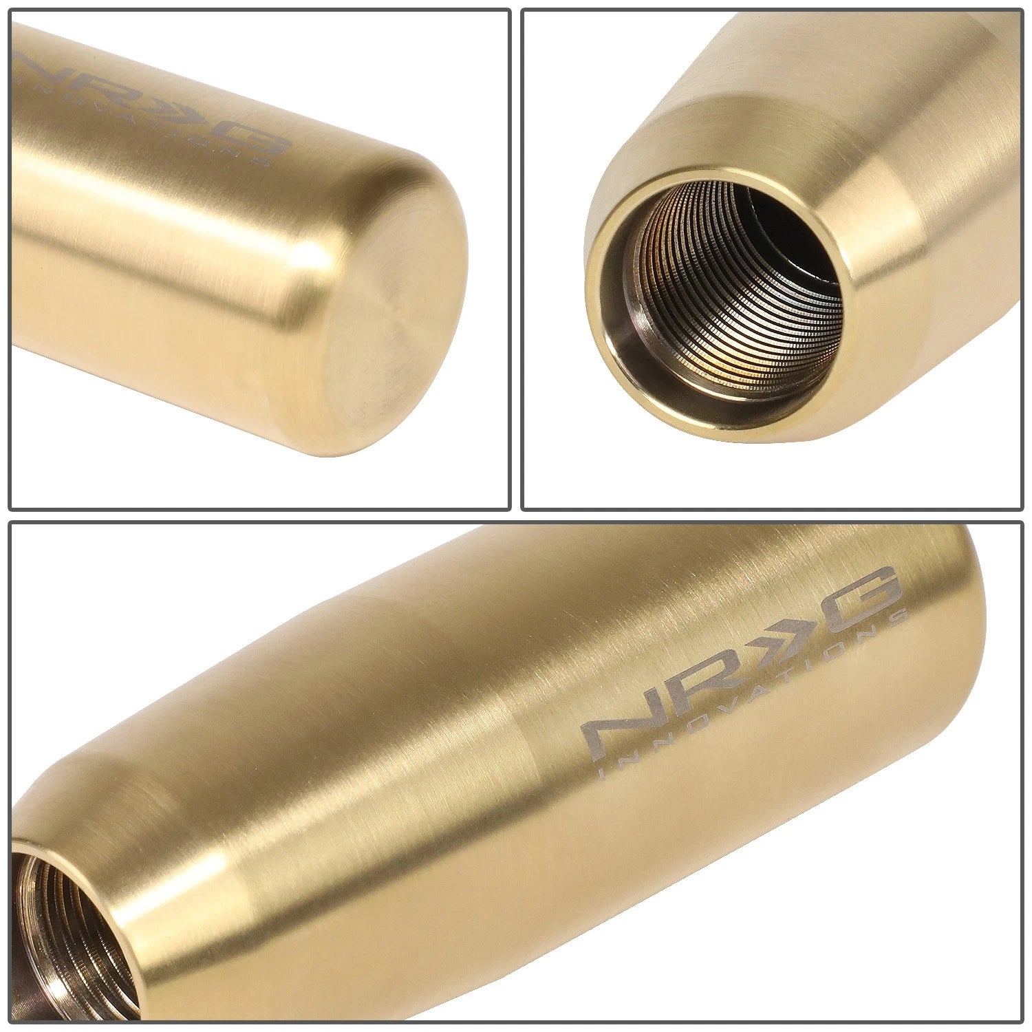 NRG SK-450CG Shift Knob for Universal Vehicles (87mm, Metal, Tapered)
