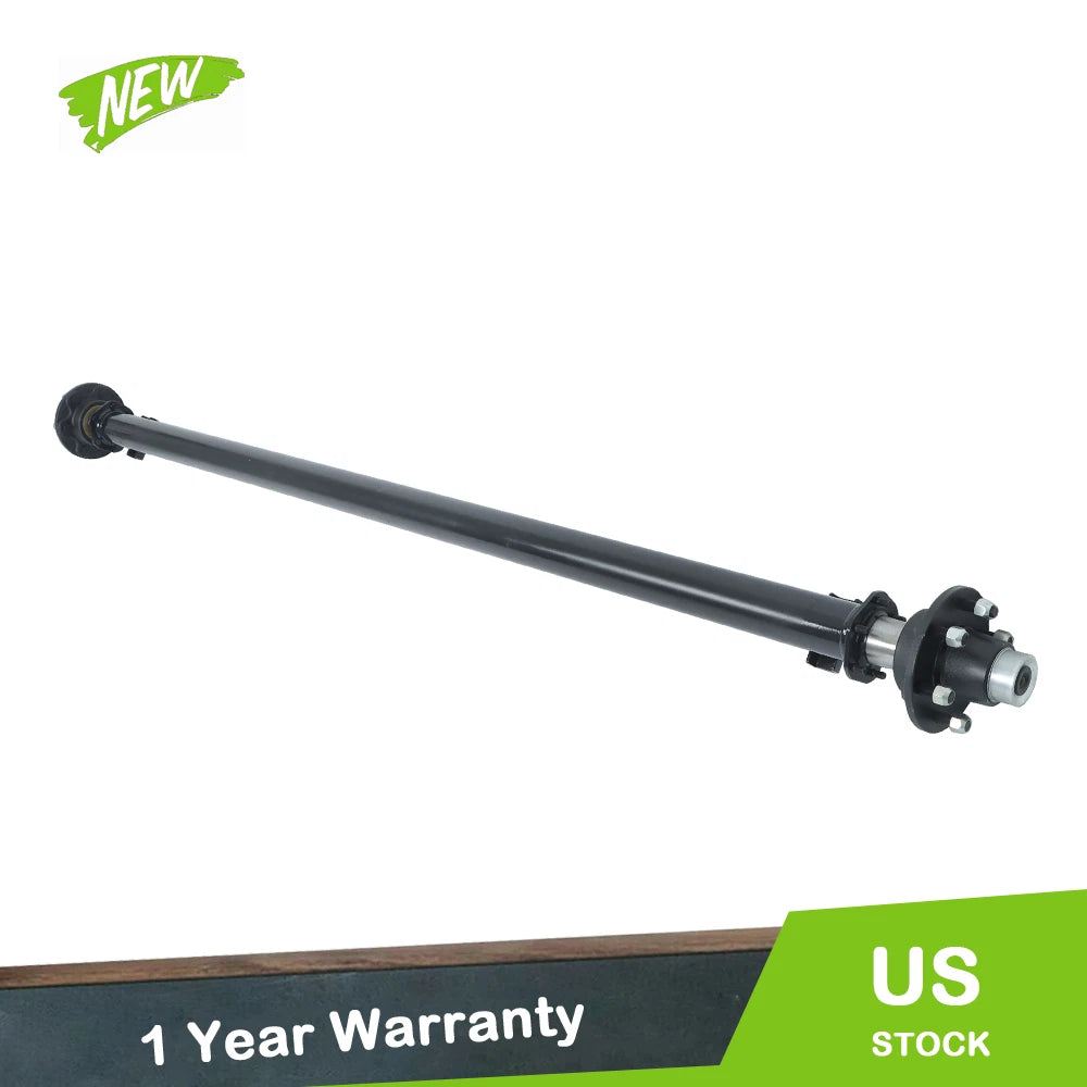 6K Trailer Axle for 6 Lug Vehicles (89" Hub Face, 74" Spring Center)